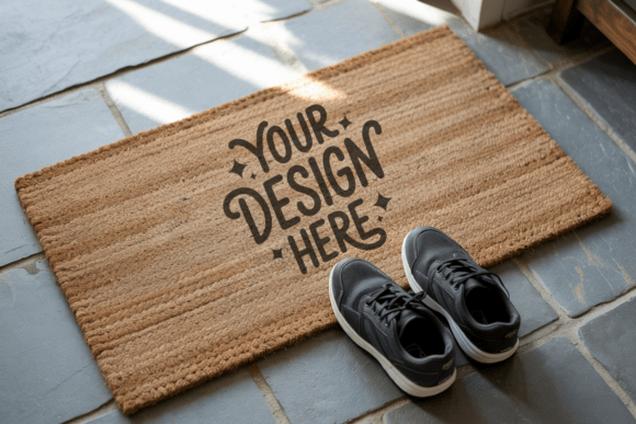 Doormat Mockup, Blank Door Mat Mockup 28: Elevate Your Design Presentation with Style