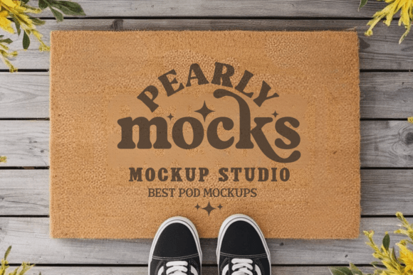 Doormat Mockup: Door Mat Mockup 44 for Crisp, Professional Design Visuals