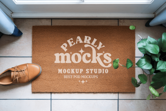 Doormat Mockup: Door Mat Mockup 5 for Realistic Design Previews