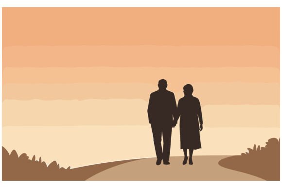 Elderly Couple Holding Hands Walking: A Symbol of Connection and Journey