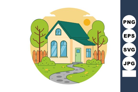 Embracing Nature: The Beauty and Benefits of a House with a Green Roof and Garden Pathway