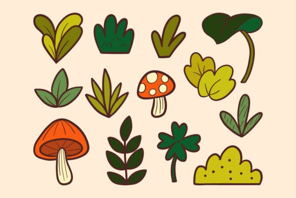 Embracing Whimsy in Design: The Rise of Cute Botanical and Mushroom Doodle Art