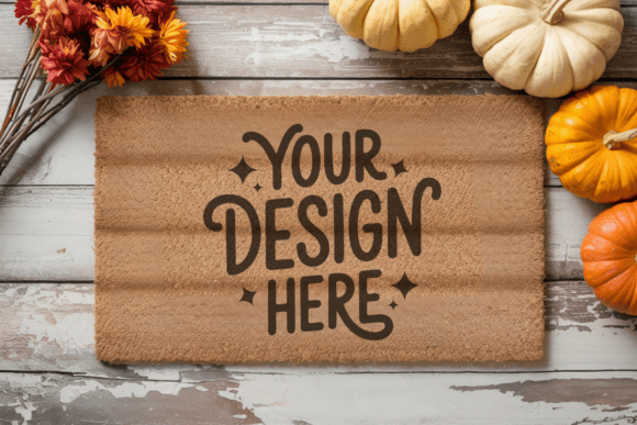 Enhance Your Design Presentations with Doormat Mockup, Blank Doormat Mockup 5