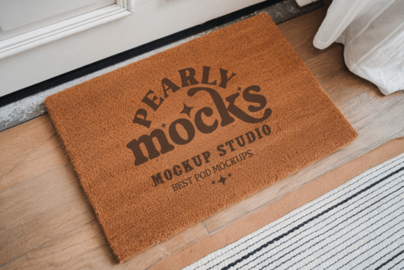 Transform Your Design Presentations with Doormat Mockup and Door Mat Mockup 21