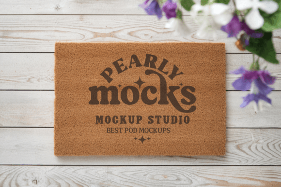 Transform Your Designs with the Doormat Mockup: Blank Door Mat Mockup 27
