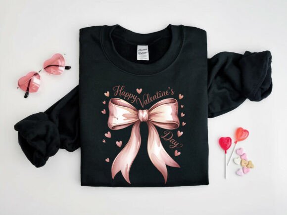 Valentine Coquette Bow T-shirt PNG: A Versatile Design for Creative Projects